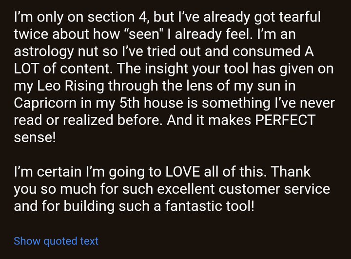 Customer review